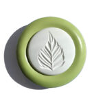 Aroma stone Birch with plate, light green